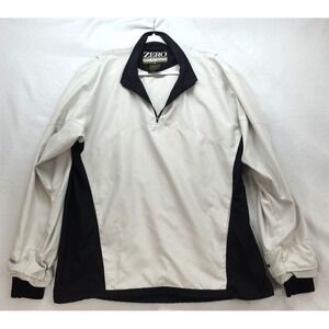 Zero‎ Restriction 1/4 Zip Pullover Windbreaker Lightweight Golf Jacket Mens L